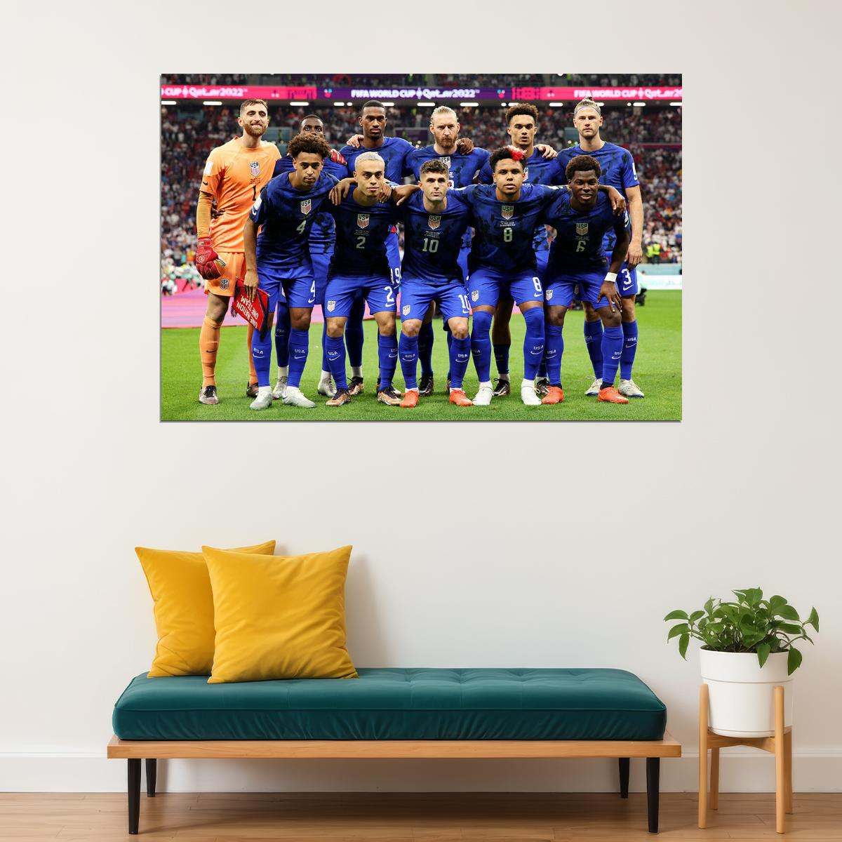 United States National Team Fans World Cup Poster Wall Art Print Home Wall Decor - xonomax