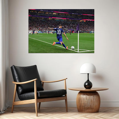 Christian Pulisic United States World Cup Poster Wall Art Print Home Wall Decor - xonomax