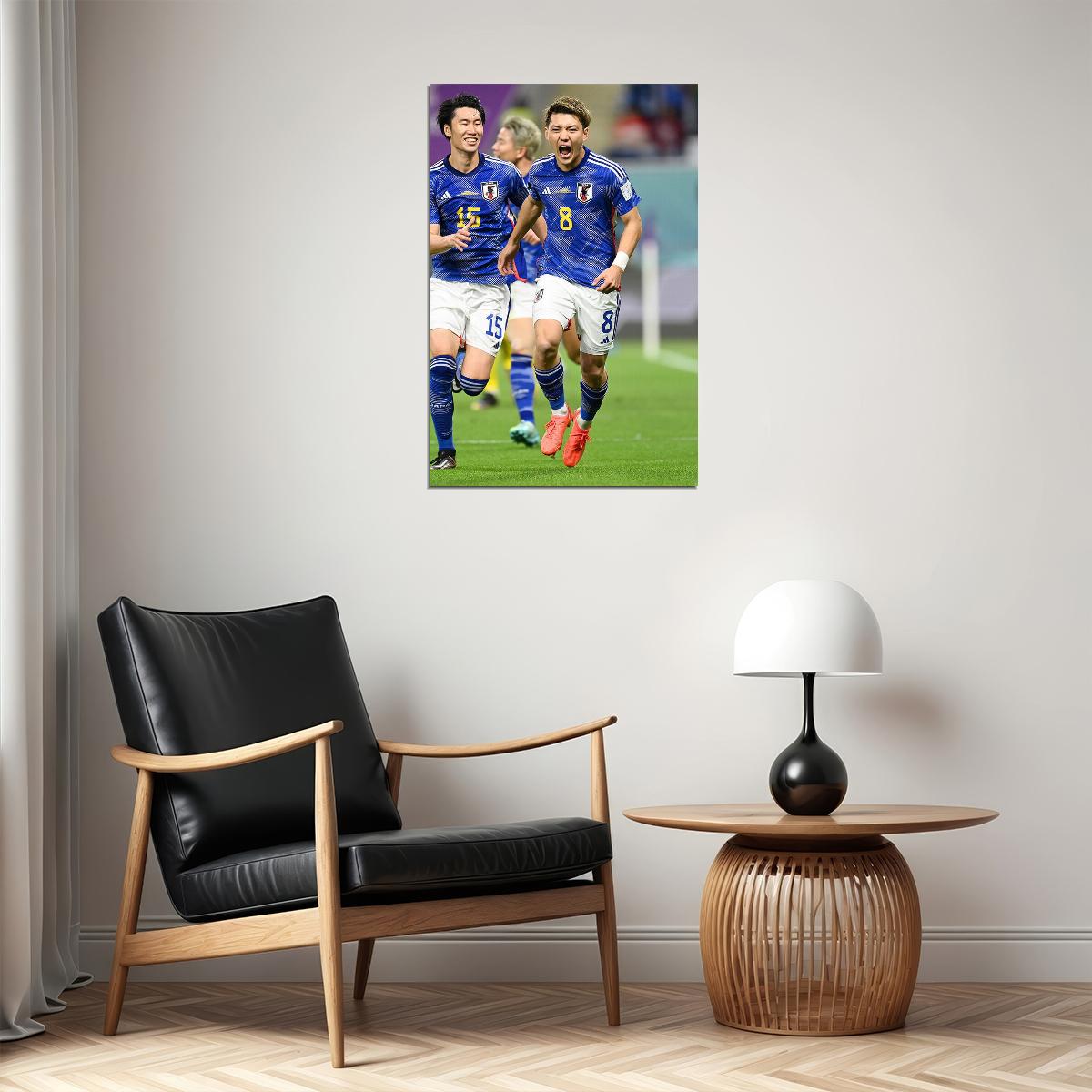 Ritsu Doan Japan National Team World Cup Qatar 2022 Poster Wall Art Print Home Wall Decor