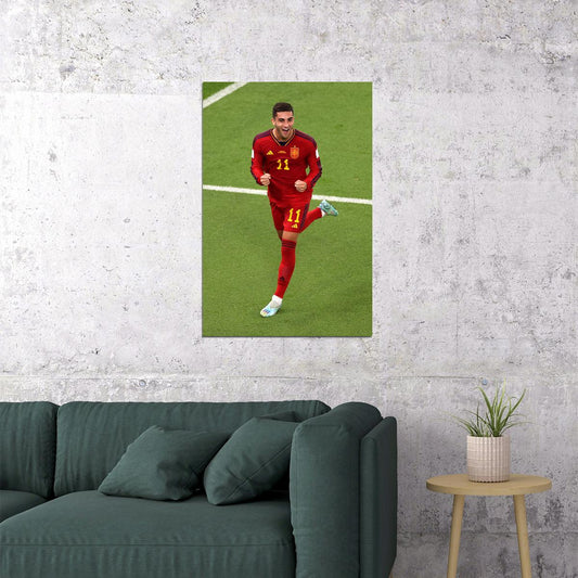 Ferran Torres Spain National Team World Cup Qatar 2022 Poster Wall Art Print Home Wall Decor - xonomax