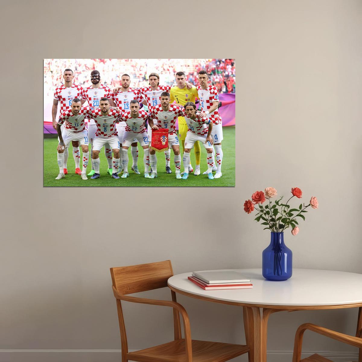 Croatia National Football Team World Soccer Fans Poster Wall Art Print Home Wall Decor - xonomax