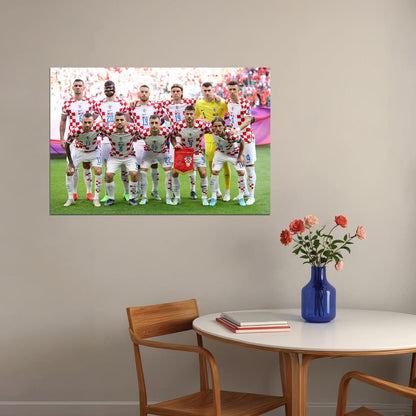 Croatia National Football Team World Soccer Fans Poster Wall Art Print Home Wall Decor - xonomax