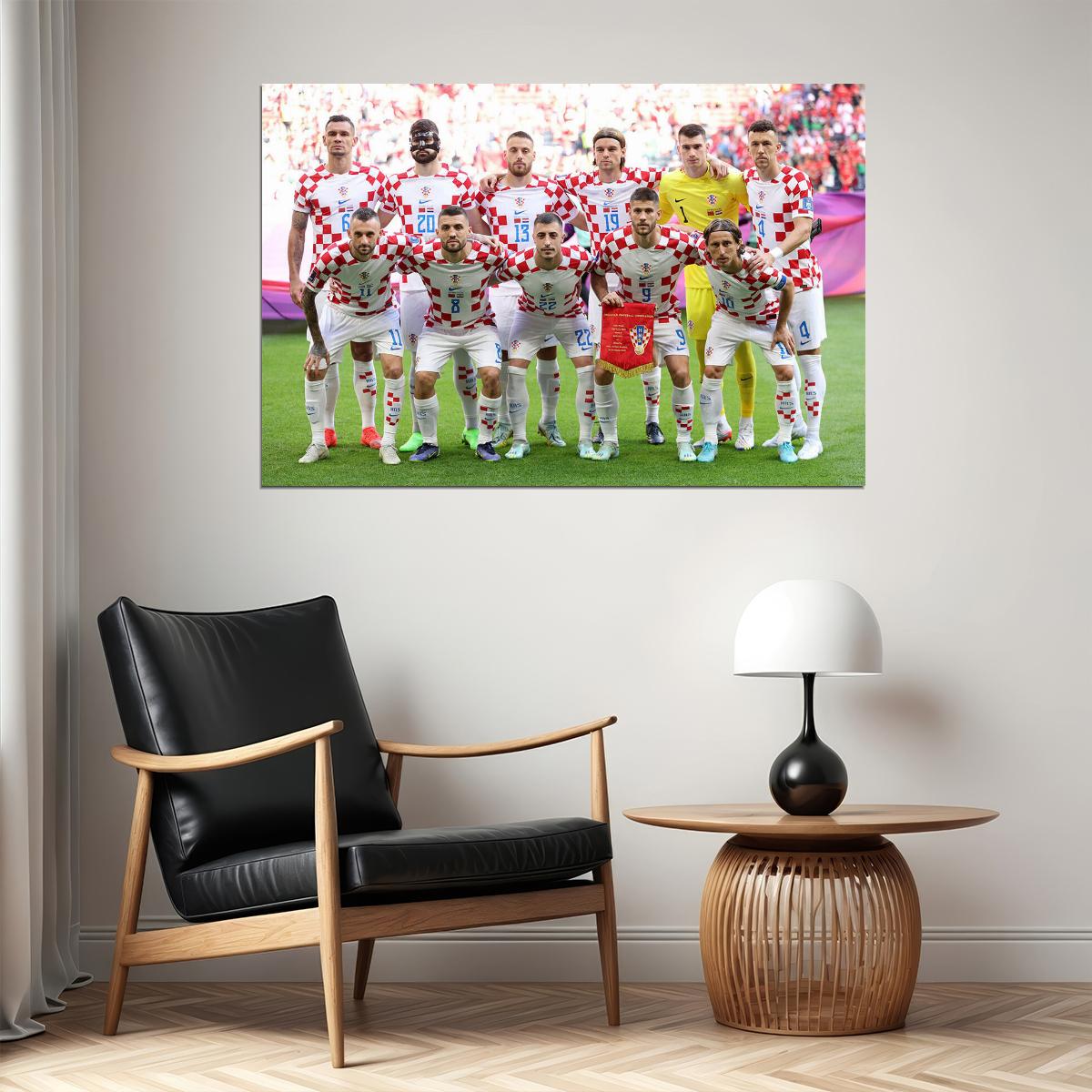 Croatia National Football Team World Soccer Fans Poster Wall Art Print Home Wall Decor - xonomax