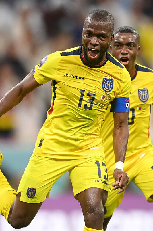 World Soccer Fans 2022 Ecuador Goal Enner Valencia Poster Wall Art Print Home Wall Decor