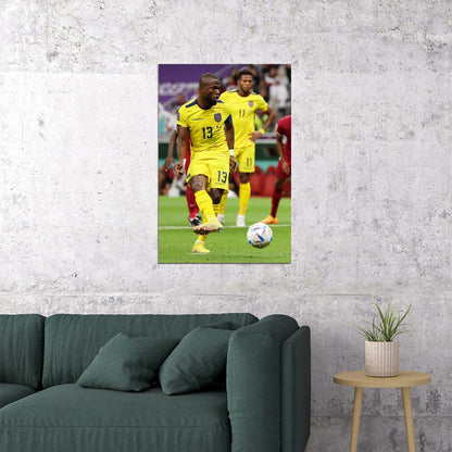 Enner Valencia Ecuador Goal World Soccer Fans 2022 Poster Wall Art Print Home Wall Decor - xonomax