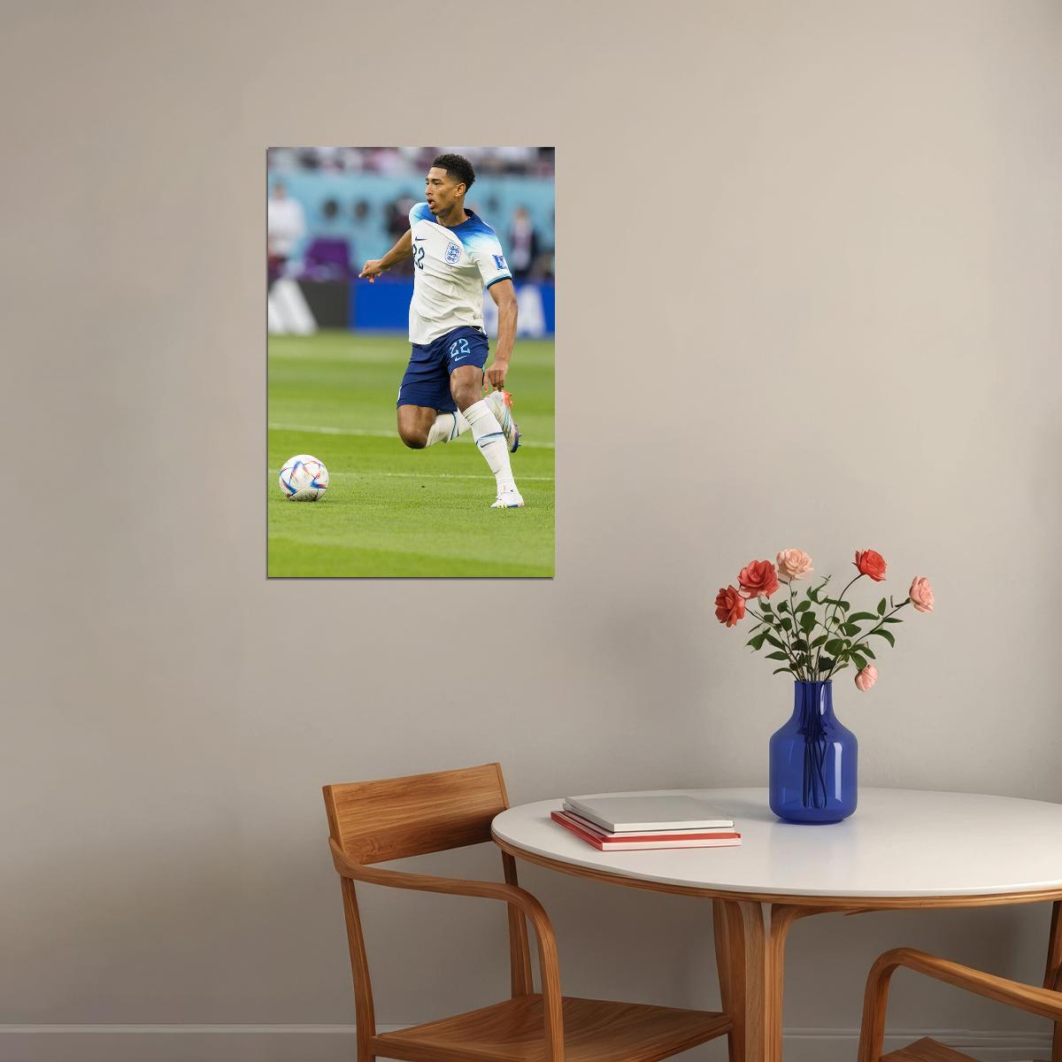 Jude England National Football Team Fans World Cup Poster Wall Art Print Home Wall Decor - xonomax
