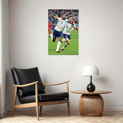 Jude Bellingham And Mason Mount England World Cup Poster Wall Art Print Home Wall Decor - xonomax