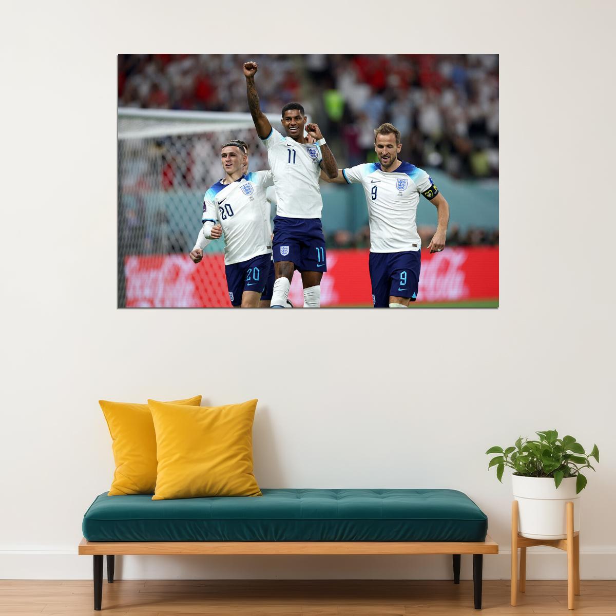 Marcus England National Football Team World Cup Poster Wall Art Print Home Wall Decor - xonomax