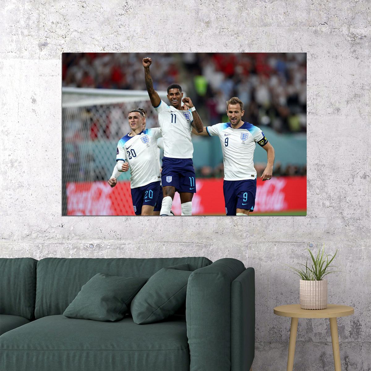 Marcus England National Football Team World Cup Poster Wall Art Print Home Wall Decor - xonomax