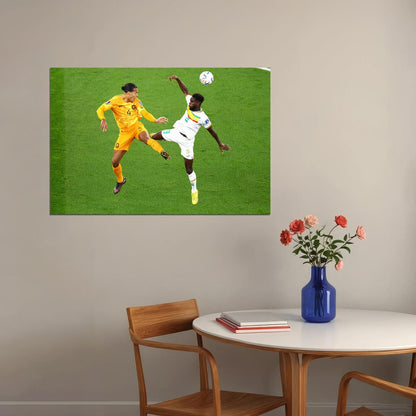Virgil Van Dijk Netherlands World Soccer 2022 Poster Wall Art Print Home Wall Decor - xonomax