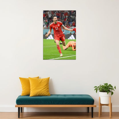 Gareth Bale Wales National Team World Soccer 2022 Fans Poster Wall Art Print Home Wall Decor - xonomax