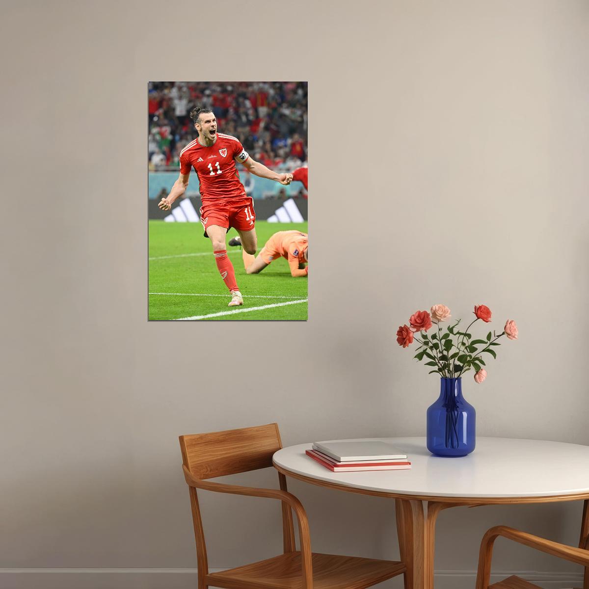 Gareth Bale Wales National Team World Soccer 2022 Fans Poster Wall Art Print Home Wall Decor - xonomax