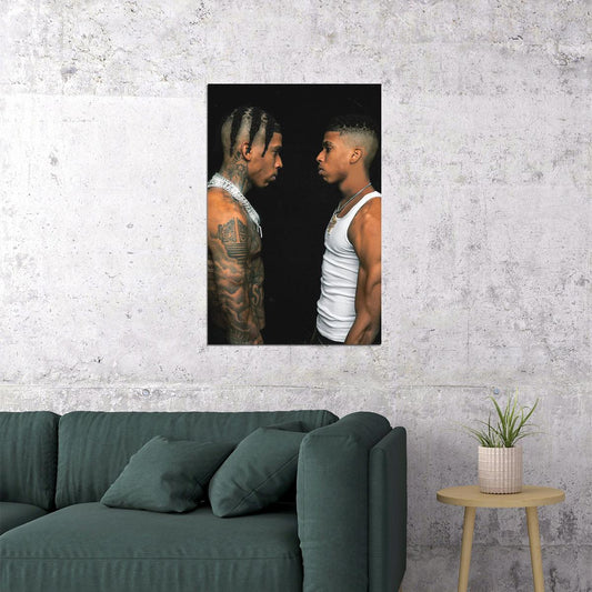 Nle Choppa Me Vs. Me Music Album Poster Wall Art Print Home Wall Decor - xonomax