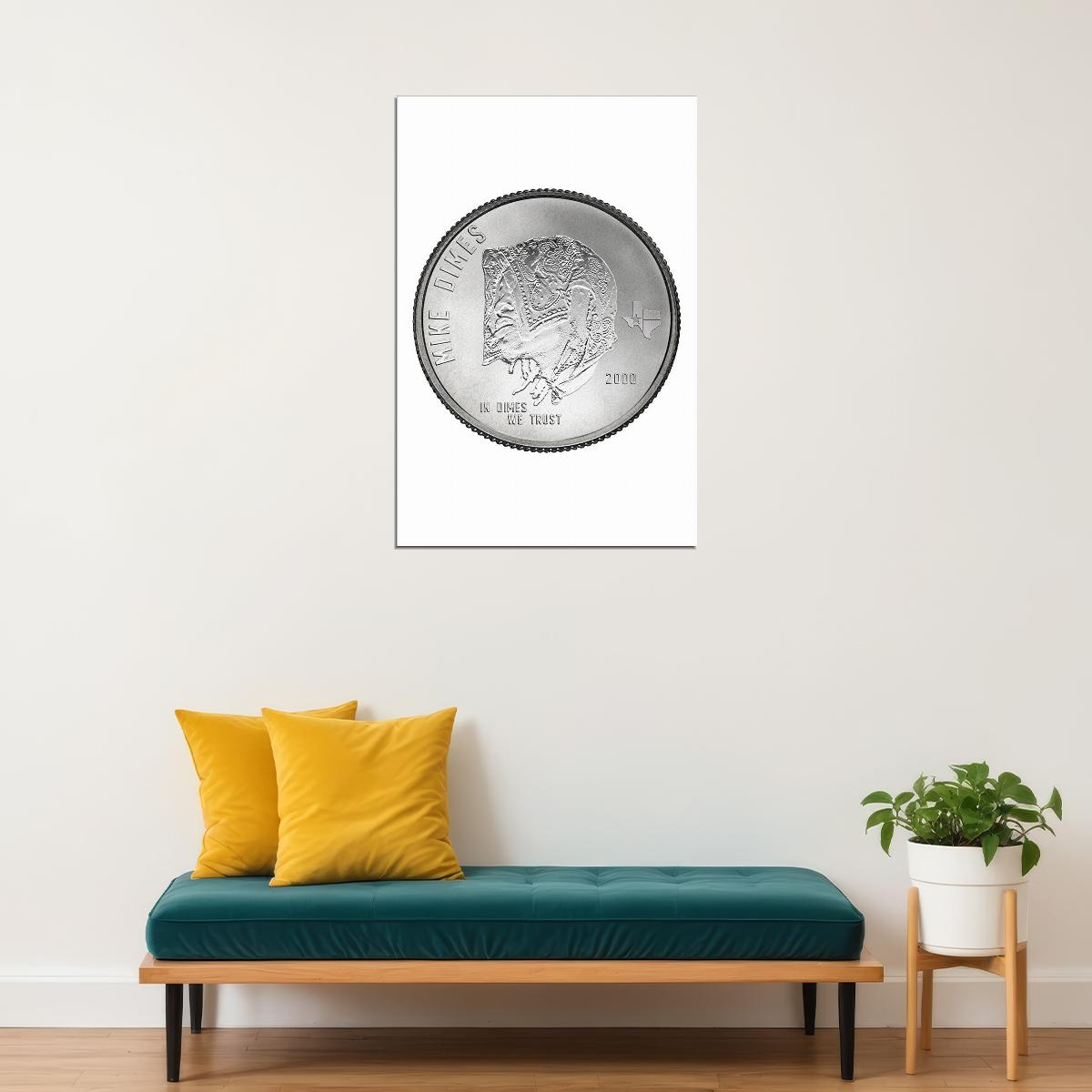 Mike Dimes In Dimes We Trust Music Album Poster Wall Art Print Home Wall Decor - xonomax