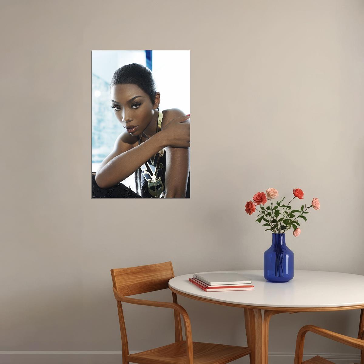 Brandy Norwood American Woman Musician Cinema Poster Wall Art Print Home Wall Decor - xonomax