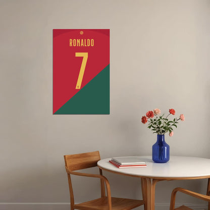 Portugal #7 Cristiano Ronaldo World Soccer Championship Poster Wall Art Print Home Wall Decor - xonomax