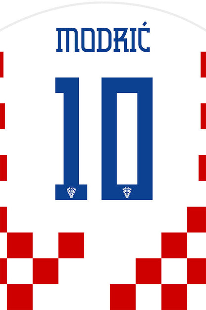 Croatia 10 Luka Modric World Soccer Championship Poster Wall Art Print Home Wall Decor - xonomax