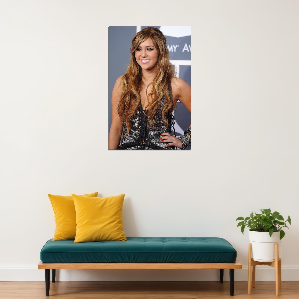 Miley Cyrus Celebrity Singer Movie Actor Star Poster Wall Art Print Home Wall Decor - xonomax