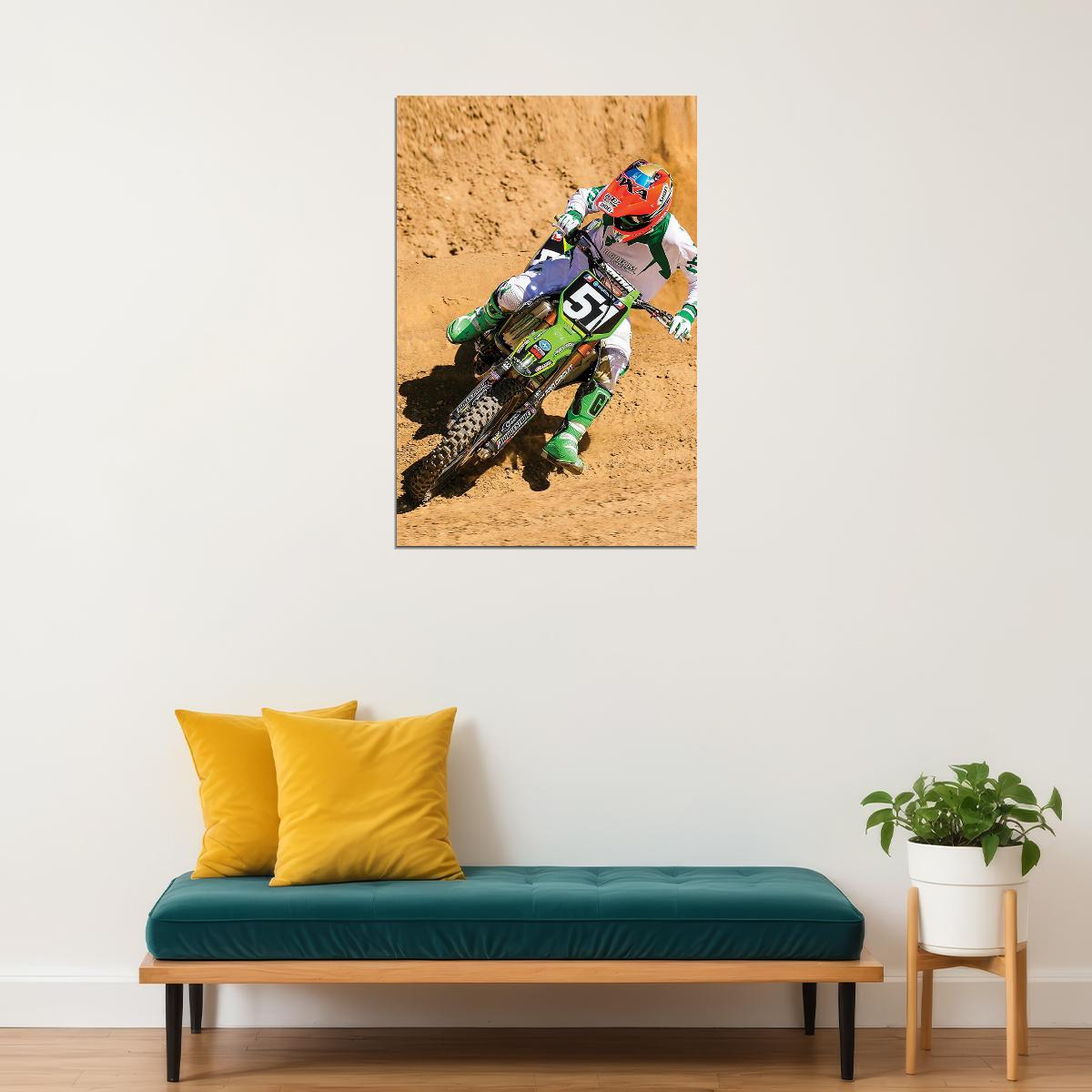 Villopoto Dirt Motorcycles Driver Motorcycle Poster Wall Art Print Home Wall Decor - xonomax