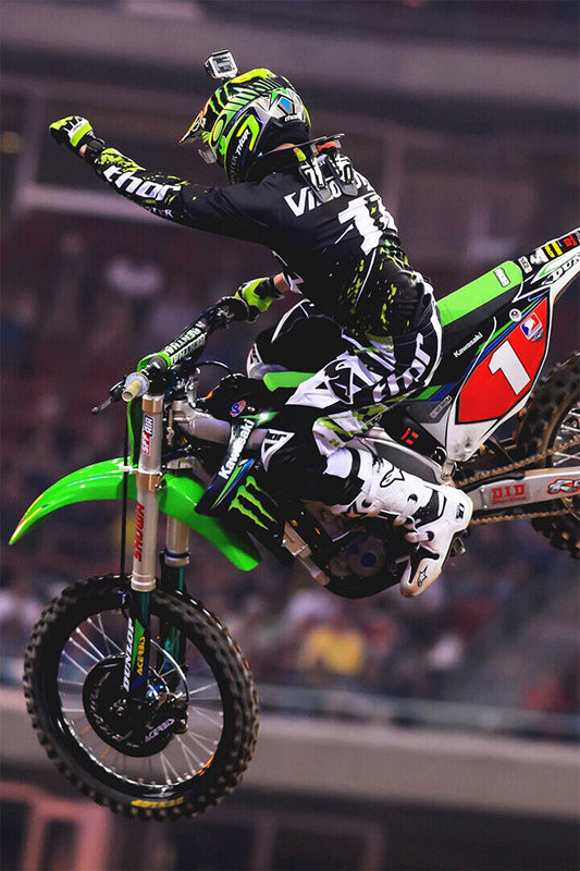 Ryan Villopoto Dirt Motorcycles Driver Idol Poster Wall Art Print Home Wall Decor