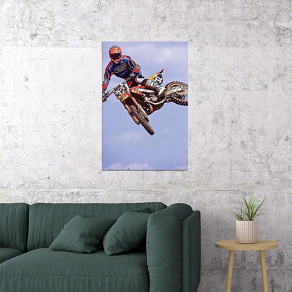 Jeff Stanton Motorcycle Cross Country Racer Idol Poster Wall Art Print Home Wall Decor