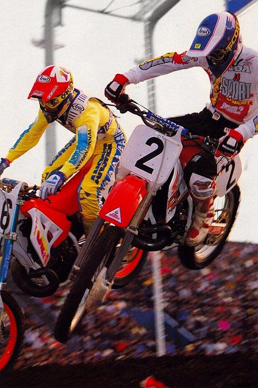 Jeff Stanton Motorcycle Cross Country Driver Poster Wall Art Print Home Wall Decor