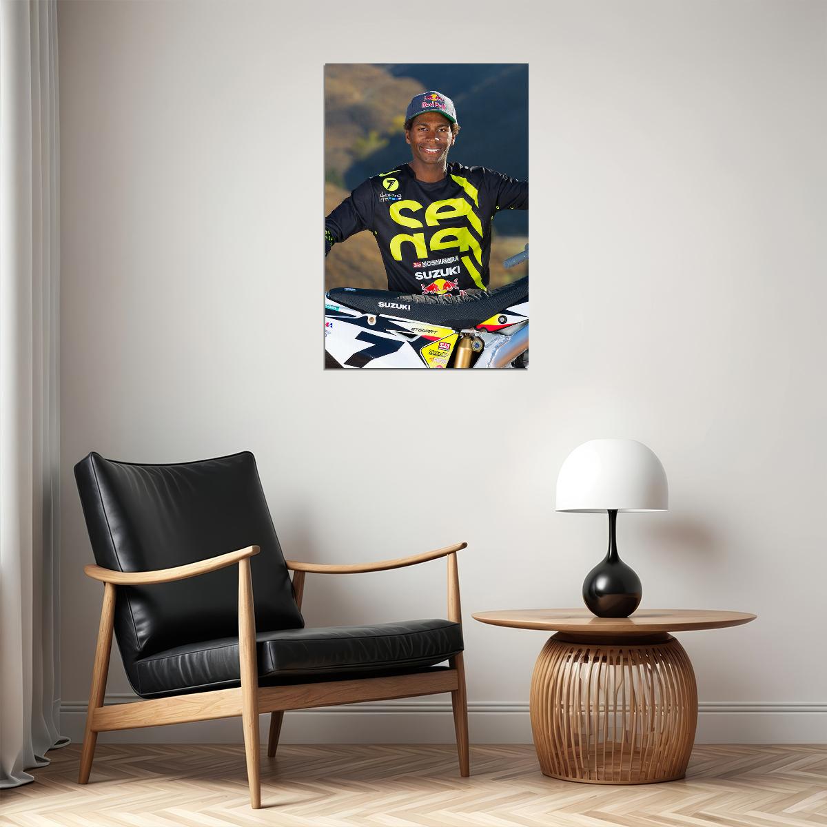 James Stewart Motorcycle Cross Country Racing Star Poster Wall Art Print Home Wall Decor - xonomax
