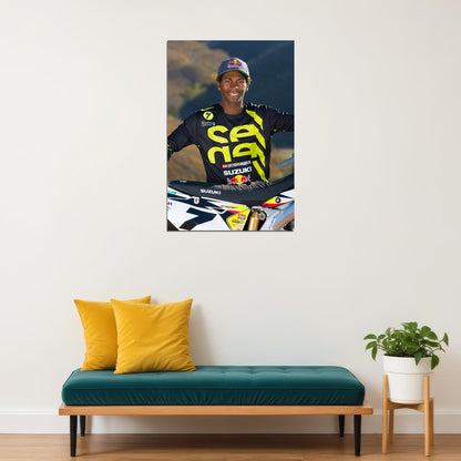 James Stewart Motorcycle Cross Country Racing Star Poster Wall Art Print Home Wall Decor - xonomax