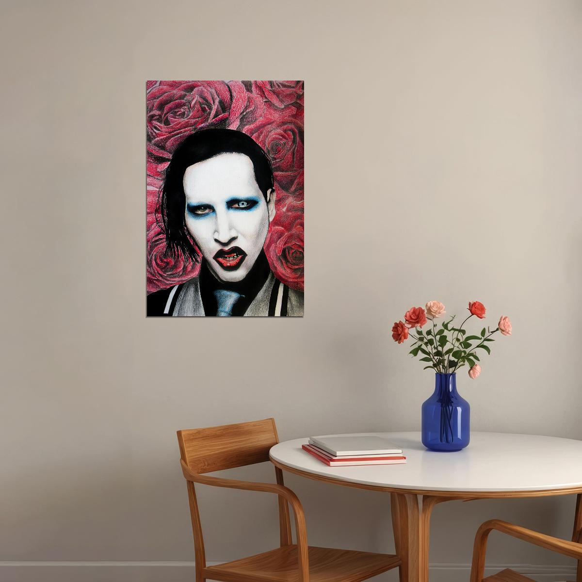 Marilyn Manson Celebrity Singer Musician Star Poster Wall Art Print Home Wall Decor - xonomax