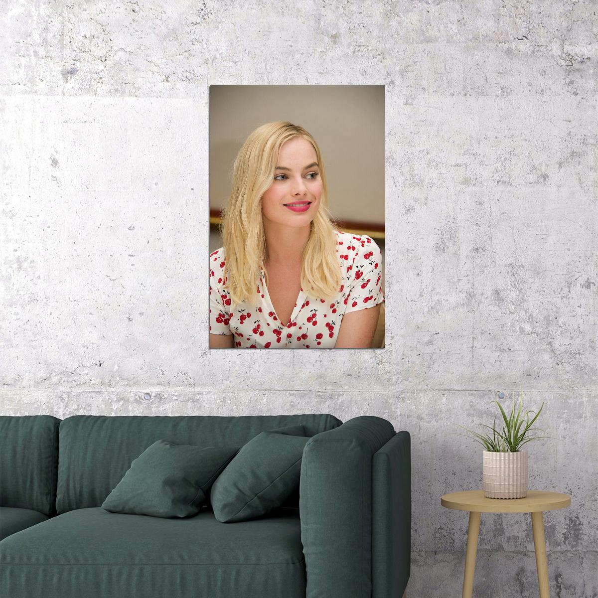 Margot Robbie Celebrity Tv Series Actress Artist Poster Wall Art Print Home Wall Decor - xonomax