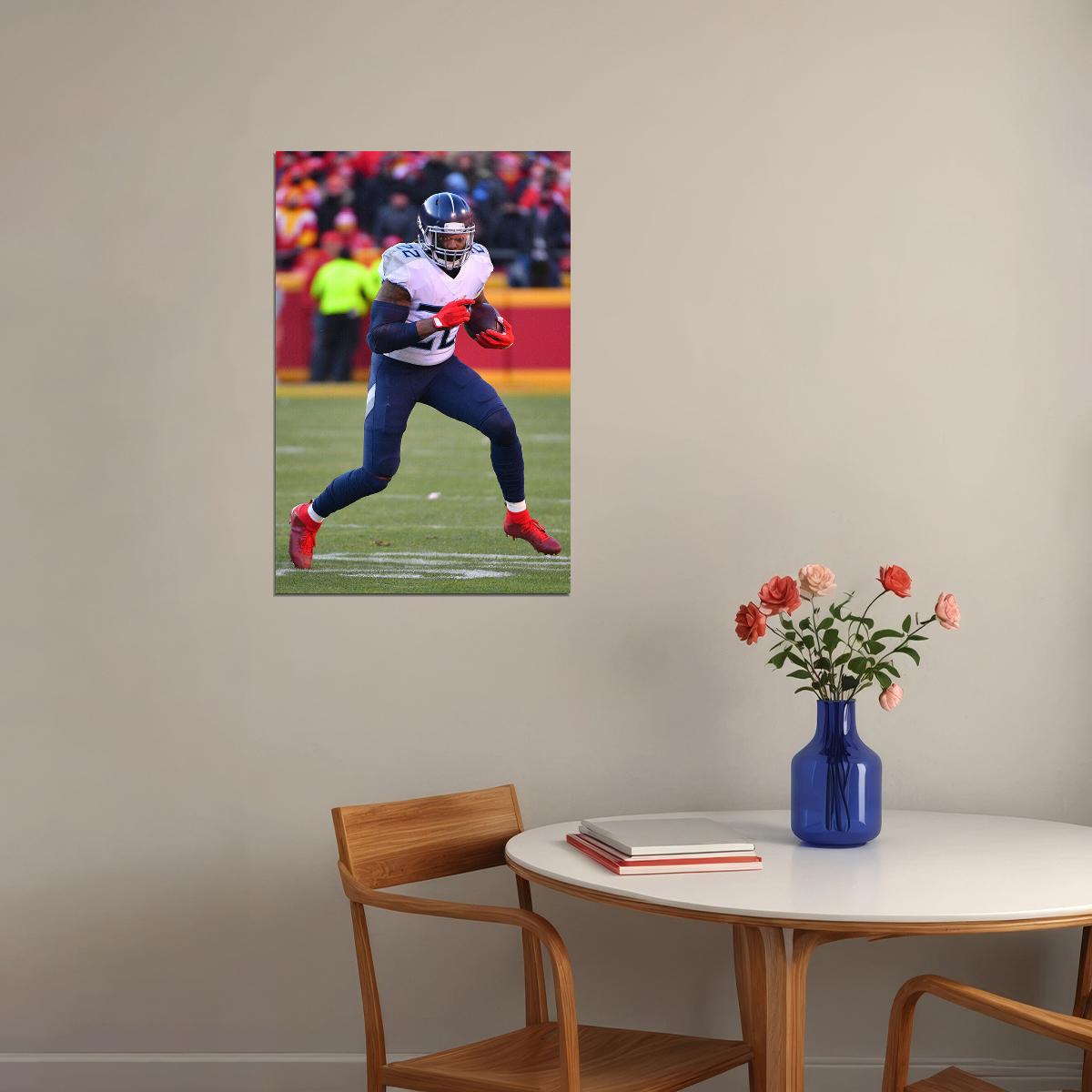 Tennessee Titans Derrick Henry American Football Player Poster Wall Art Print Home Wall Decor - xonomax