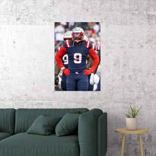 New England Patriots Matt Judon American Football Player Poster Wall Art Print Home Wall Decor - xonomax