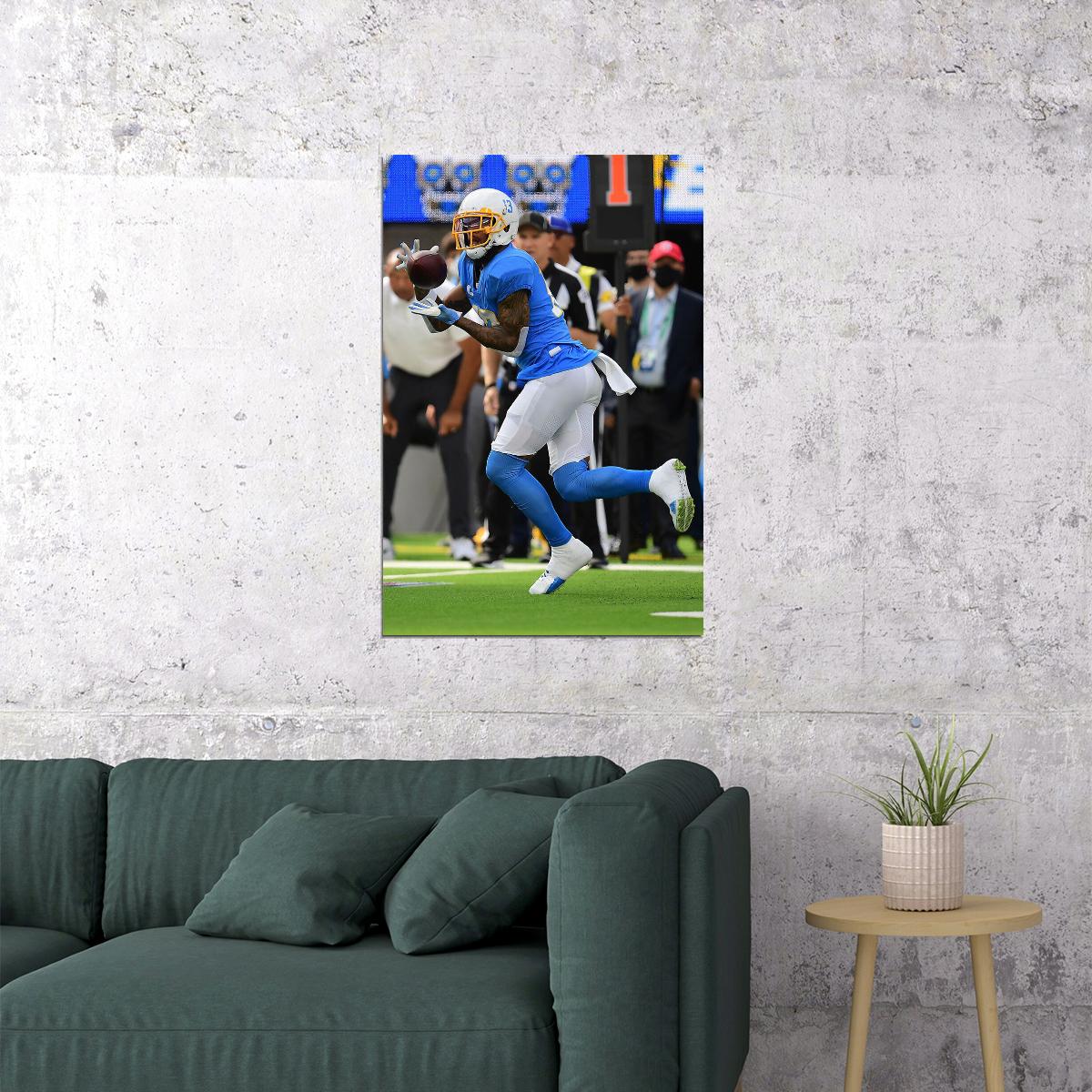 Los Angeles Chargers Keenan Allen American Football Player Poster Wall Art Print Home Wall Decor - xonomax