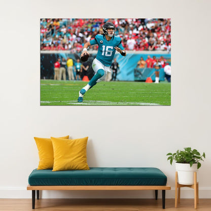 Jacksonville Jaguars American Football Trevor Lawrence Poster Wall Art Print Home Wall Decor - xonomax
