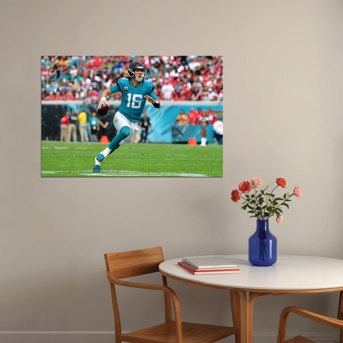 Jacksonville Jaguars American Football Trevor Lawrence Poster Wall Art Print Home Wall Decor - xonomax