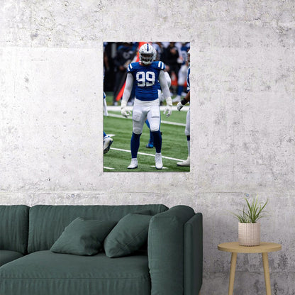 Indianapolis Colts Deforest Buckner American Football Poster Wall Art Print Home Wall Decor - xonomax