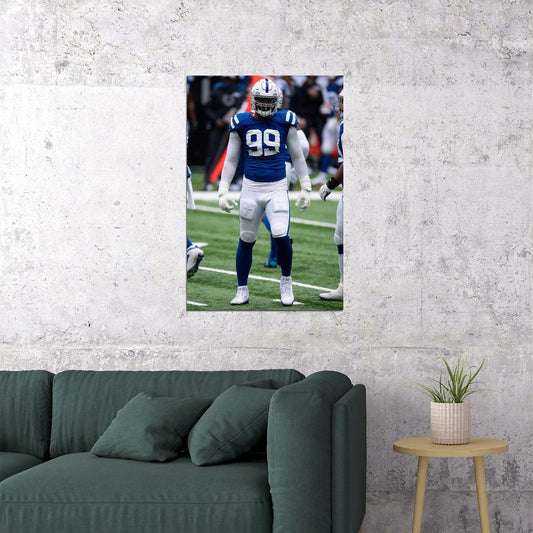 Indianapolis Colts Deforest Buckner American Football Poster Wall Art Print Home Wall Decor - xonomax
