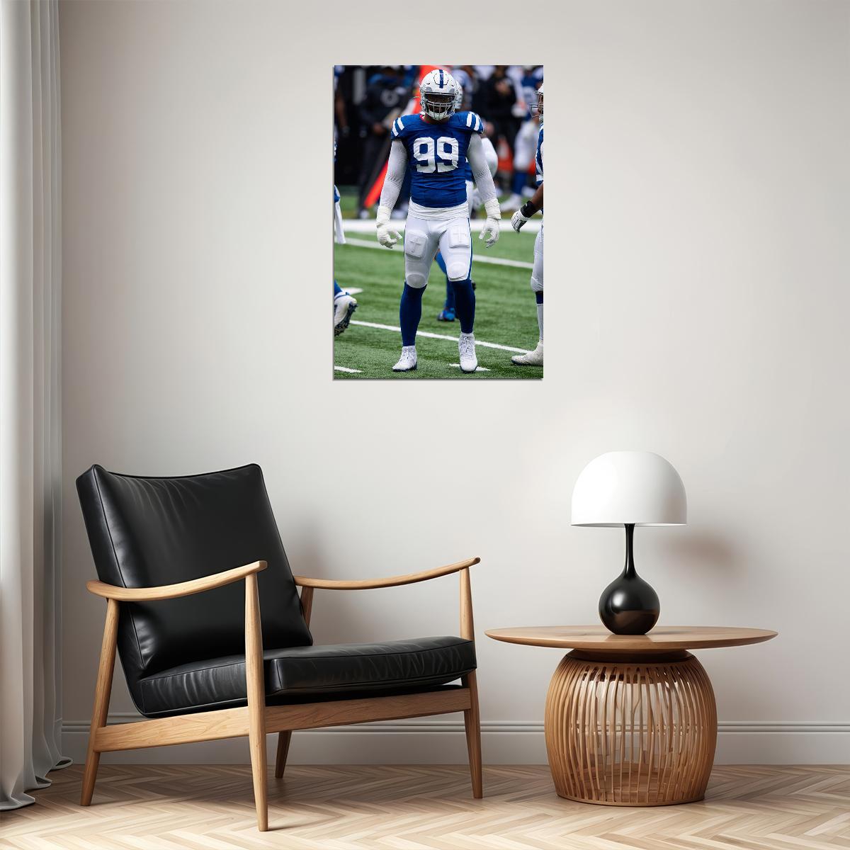 Indianapolis Colts Deforest Buckner American Football Poster Wall Art Print Home Wall Decor - xonomax