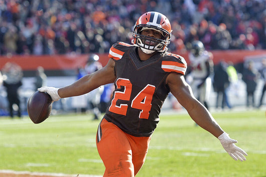 Cleveland Browns American Football Player 24 Nick Chubb Poster Wall Art Print Home Wall Decor - xonomax