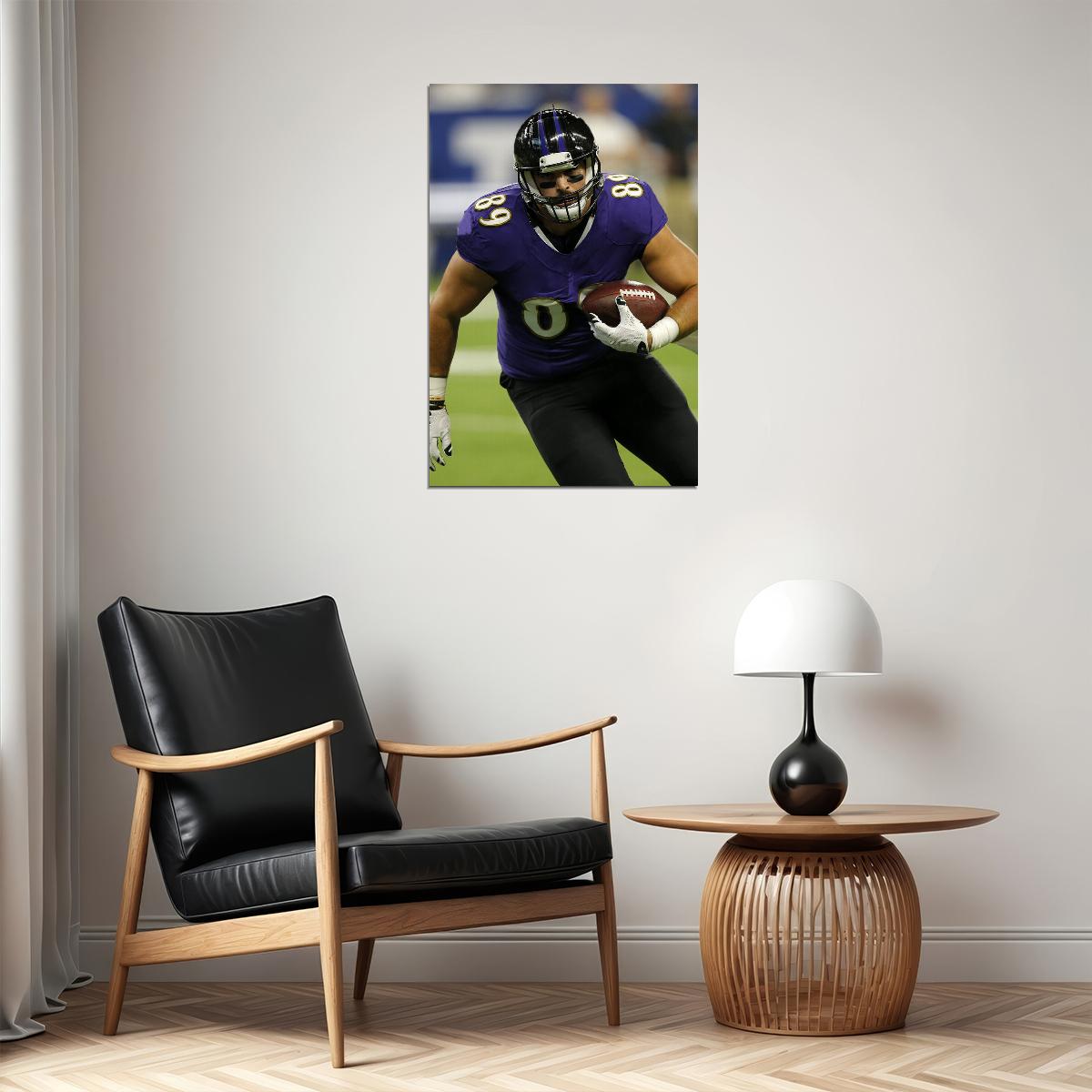 Baltimore Ravens Mark Andrews 89 American Football Player Poster Wall Art Print Home Wall Decor - xonomax