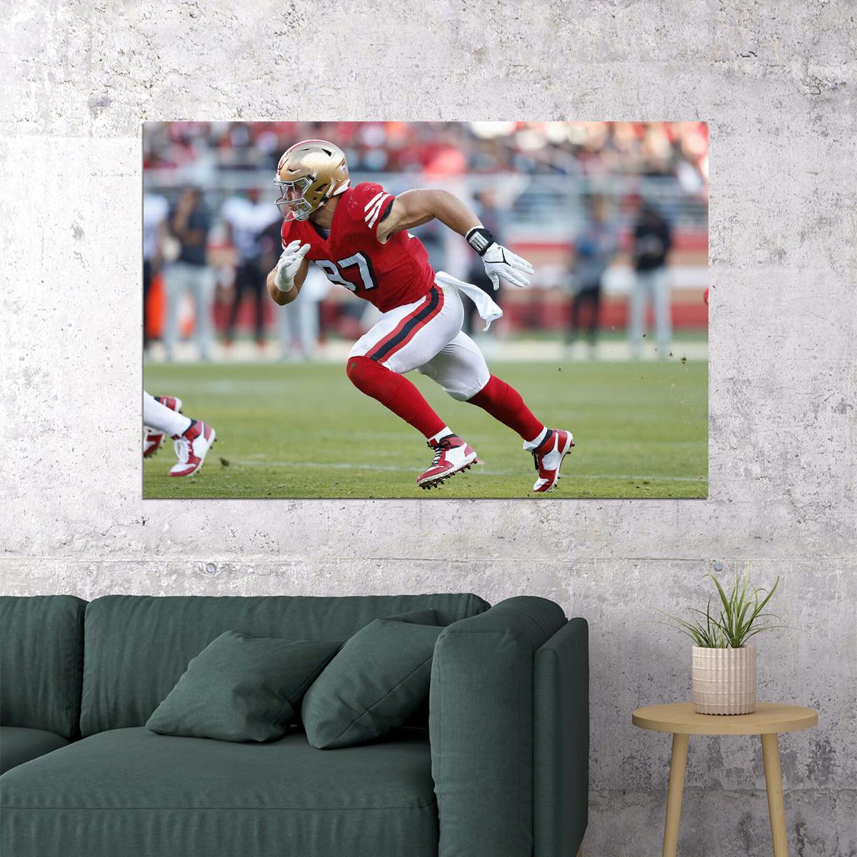San Francisco 49ers Nick Bosa 97 American Football Player Poster Wall Art Print Home Wall Decor