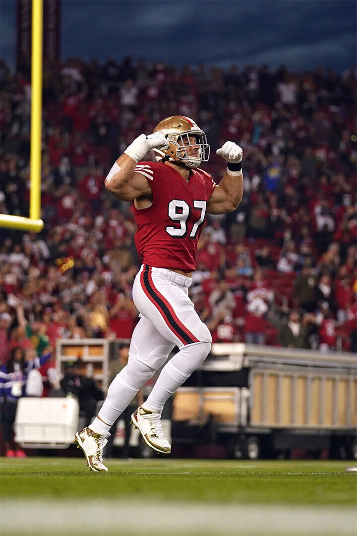 San Francisco 49ers American Football Player Nick Bosa 97 Poster Wall Art Print Home Wall Decor