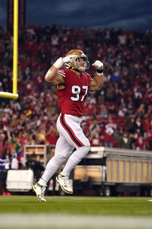 San Francisco 49ers American Football Player Nick Bosa 97 Poster Wall Art Print Home Wall Decor