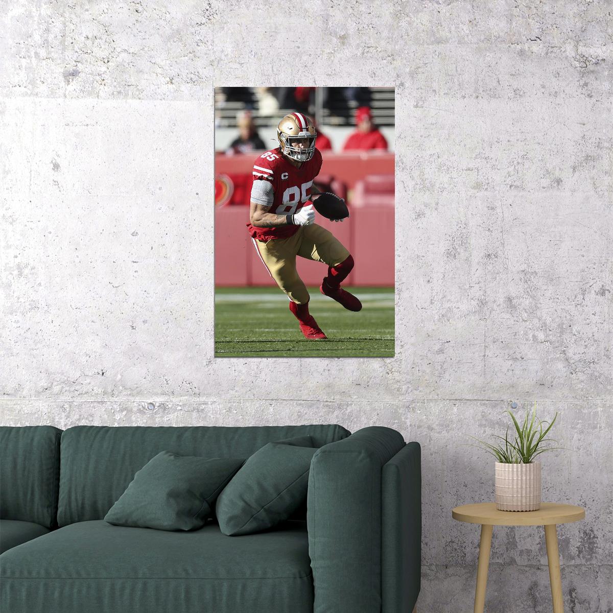 San Francisco 49ers George Kittle American Football Player Poster Wall Art Print Home Wall Decor