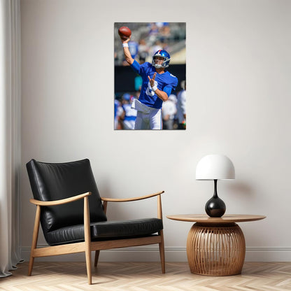 New York Giants Daniel Jones American Football Player Poster Wall Art Print Home Wall Decor