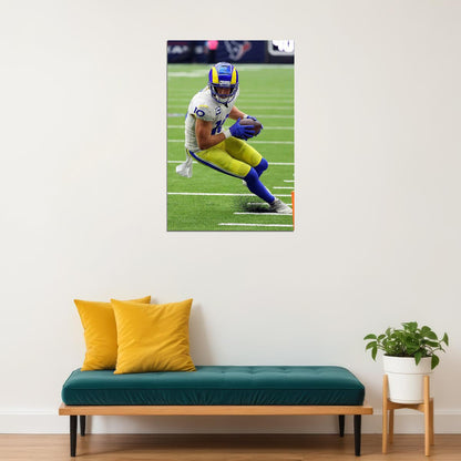 Los Angeles Rams Cooper Kupp 10 American Football Player Poster Wall Art Print Home Wall Decor - xonomax