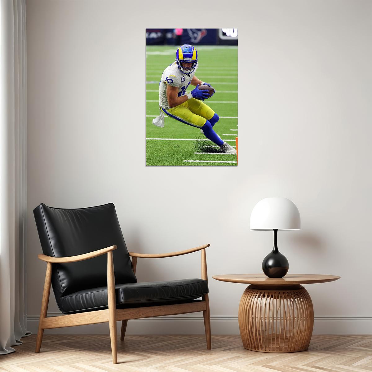 Los Angeles Rams Cooper Kupp 10 American Football Player Poster Wall Art Print Home Wall Decor - xonomax