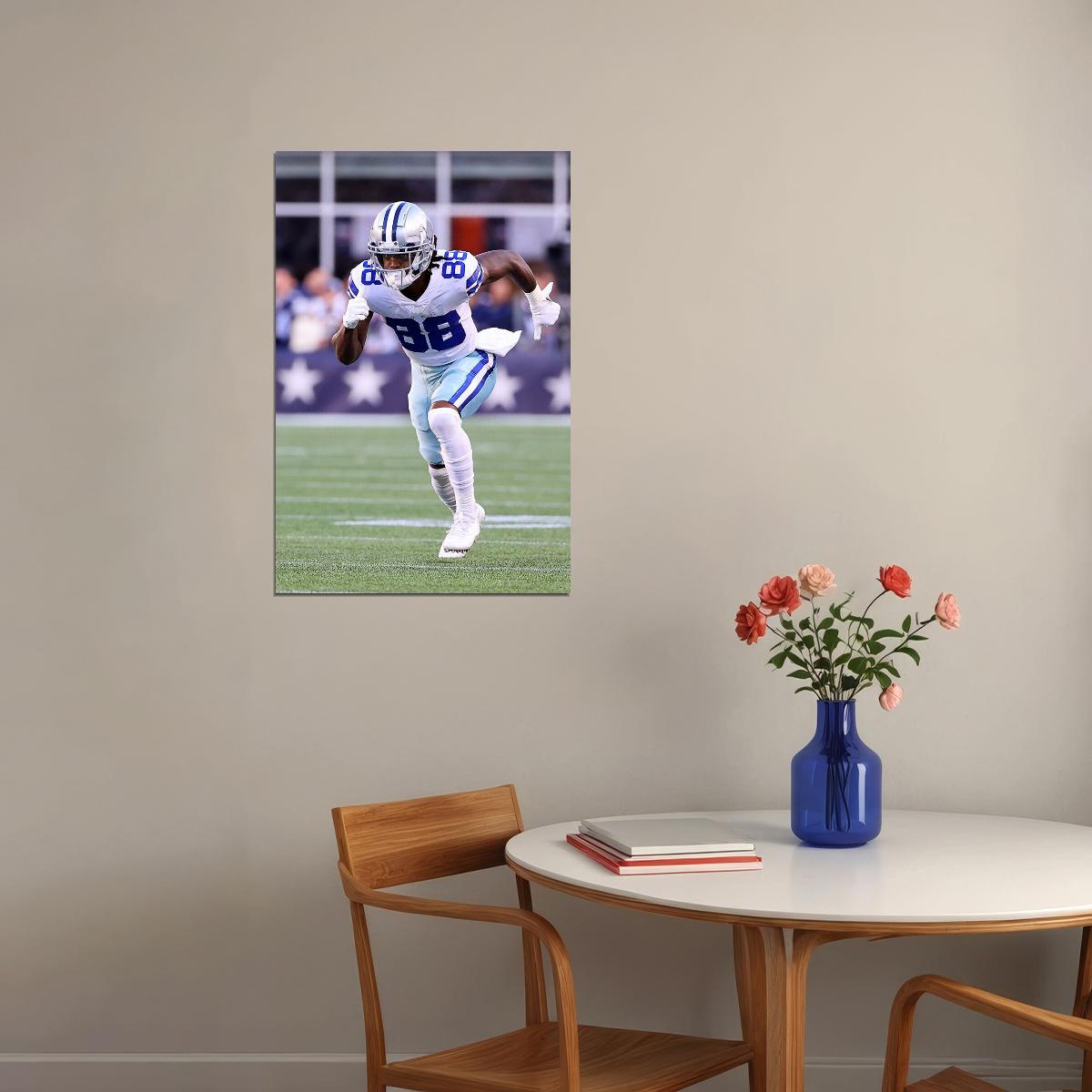 Dallas Cowboys Cee Dee Lamb 88 American Football Player Poster Wall Art Print Home Wall Decor - xonomax