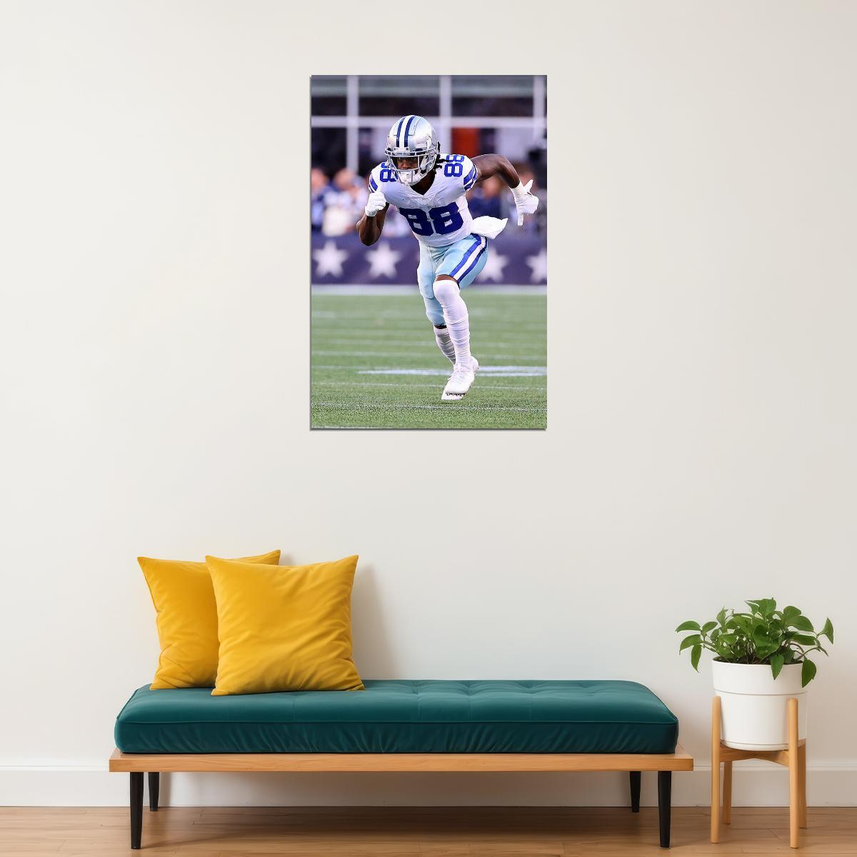 Dallas Cowboys Cee Dee Lamb 88 American Football Player Poster Wall Art Print Home Wall Decor - xonomax