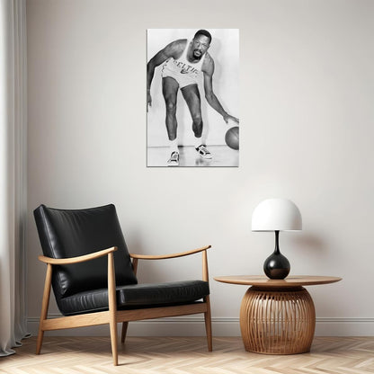 Bill Russell Most Valuable Player Memorial Boston Basketballer Poster Wall Art Print Home Wall Decor - xonomax